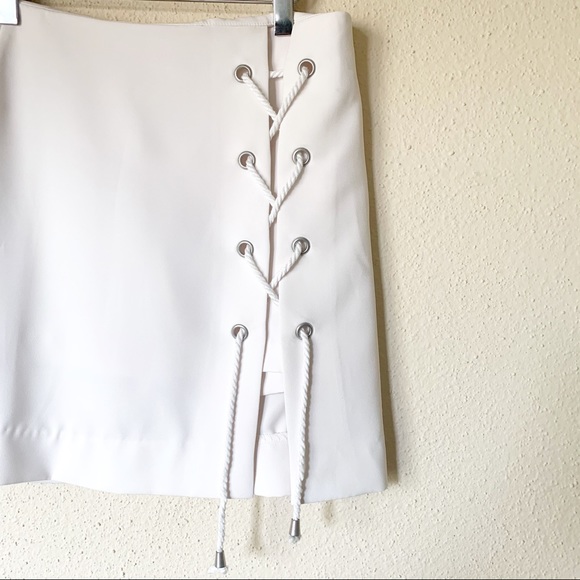 Rebecca Minkoff White Stevia Mini Skirt / Skort 6 - Picture 6 of 10